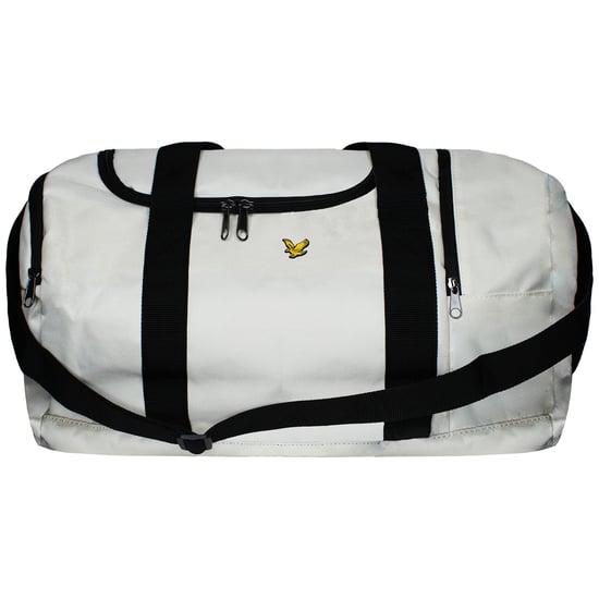 Lyle & Scott Adjustable Mens White Barrel Bag - Image 1
