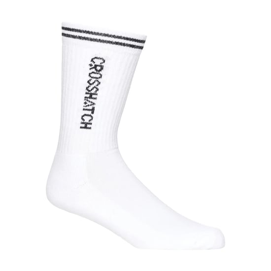 Crosshatch Mens Peppy Sports Socks (Pack of 3) (White) - Image 2