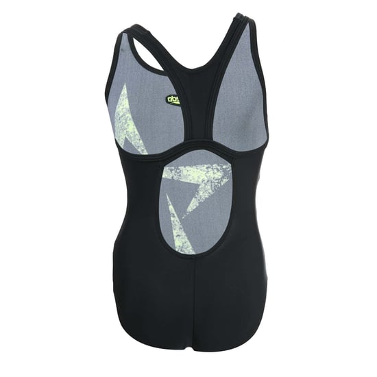 Girl's Speedo Infant Boomstar Flyback Swimsuit in Black yellow