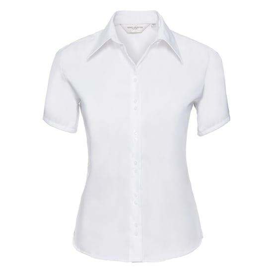 Russell Collectie Dames/Dames Korte Mouwen Ultiem Niet-Ijzershirt (Wit) - Image 1