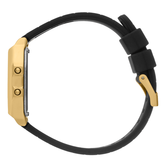 Ice Watch Ice Digit Retro - Metal Gold Mirror - Black Unisex's Black Watch 022731 - Image 2