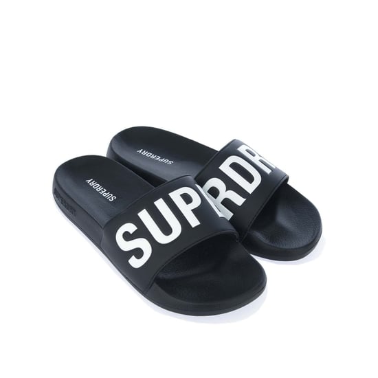 Men's Superdry Code Core Pool Slides in Black