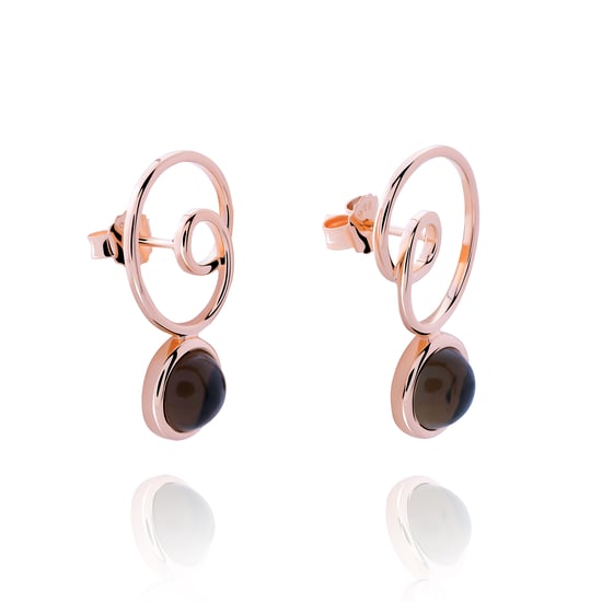 Orphelia 'Eugenia' Dames 925 Sterling Zilveren Oorbellen - Roze ZO-7495 - Image 1