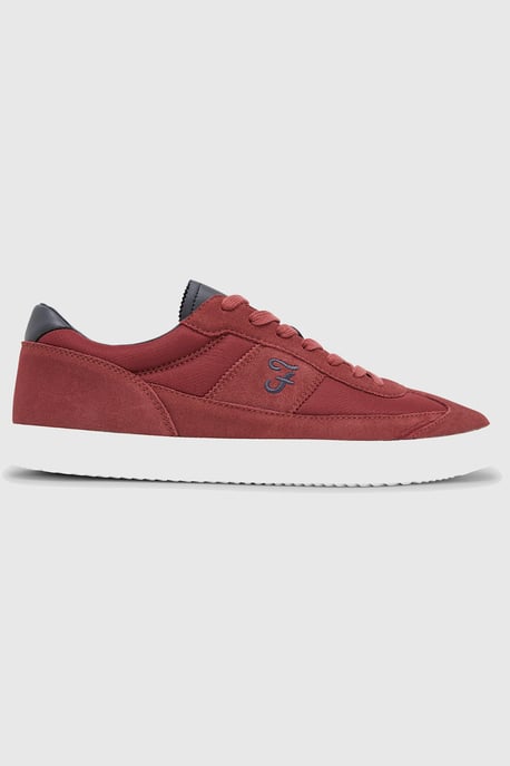 Farah Red 'Stanton' Casual Lace Up Trainers