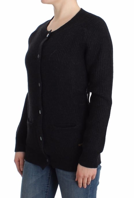 Galliano Black wool cardigan