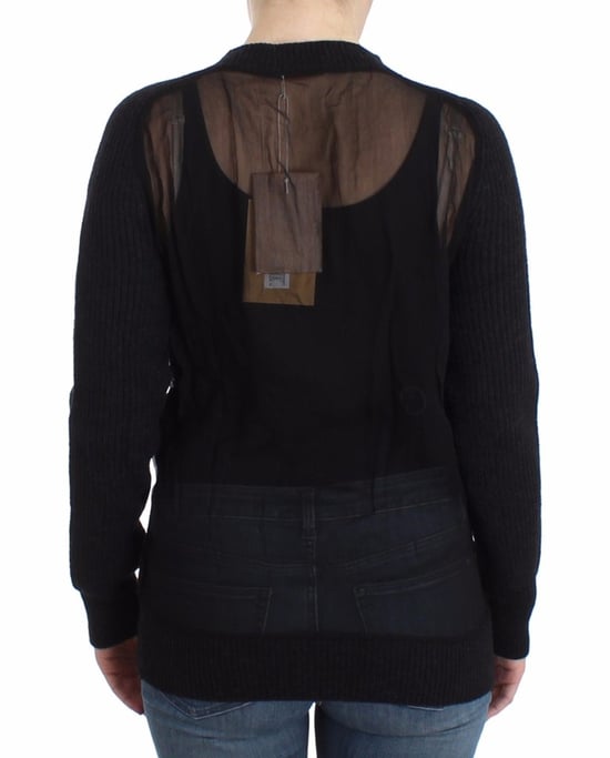 Galliano Black wool cardigan