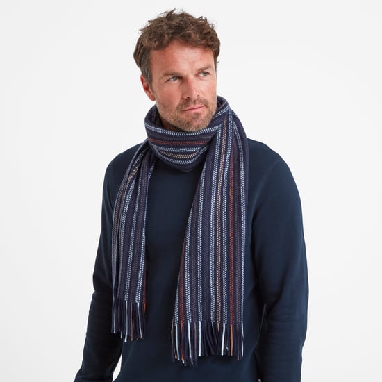 Jenkin Knitted Scarf Multi Col Stripe