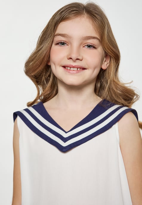 Dreimaster Blouse meisjes (kinderen) wolwit - Image 5