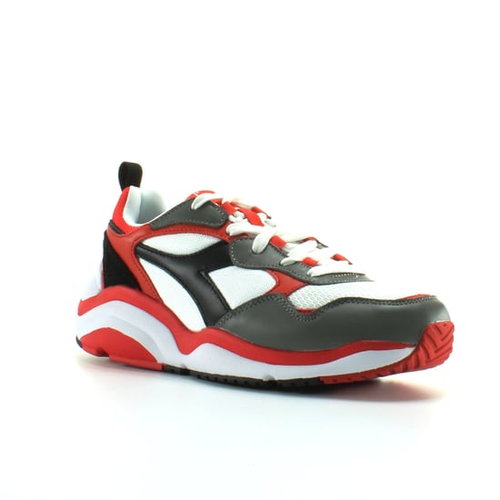 Diadora Whizz Run Mens White/Red Trainers