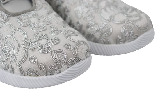 Plein Sport Women's Silver Polyester Runner Joice Sneakers Shoes - Image 3