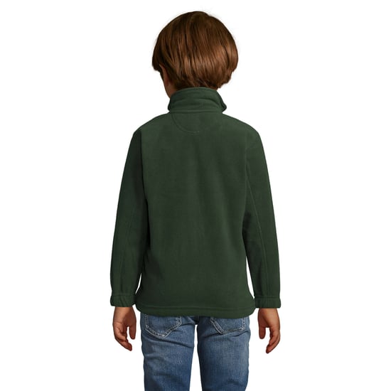 SOLS Childrens/Kids North Zip-Up Fleece Jacket (Forest Green) - Image 3