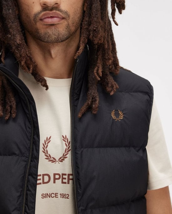 Fred Perry Mens Padded Gilet - Image 1
