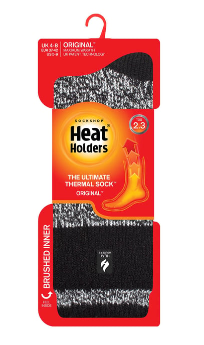 Heat Holders - Damens Termosockor för Vinter | Utomhus- och Inomhussockor | Mysiga & Luddiga | Presenter för Kvinnor - Svart (Sydney) - Image 2