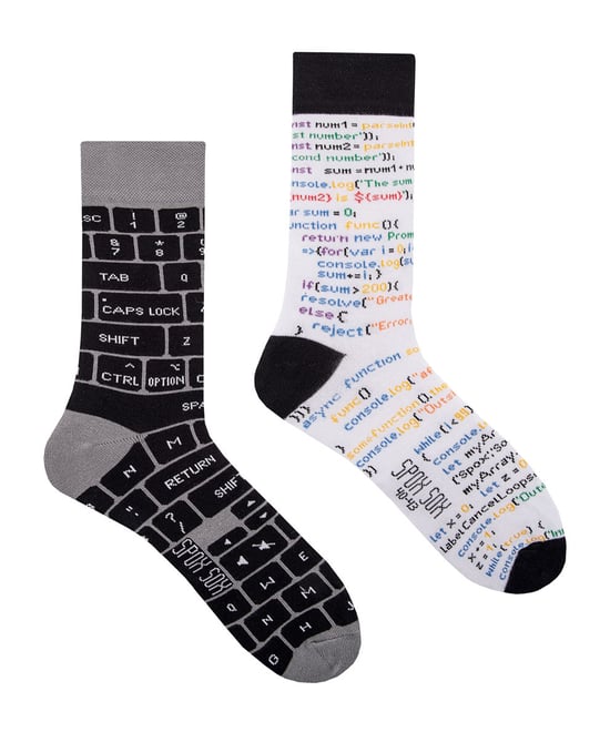 SPOX SOX - Mens & Ladies Mismatched Novelty Odd Socks - IT Developer - Image 1