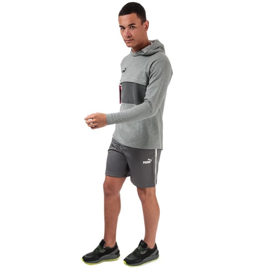 Men's Puma Poly Tape Shorts in Grey - Image 3