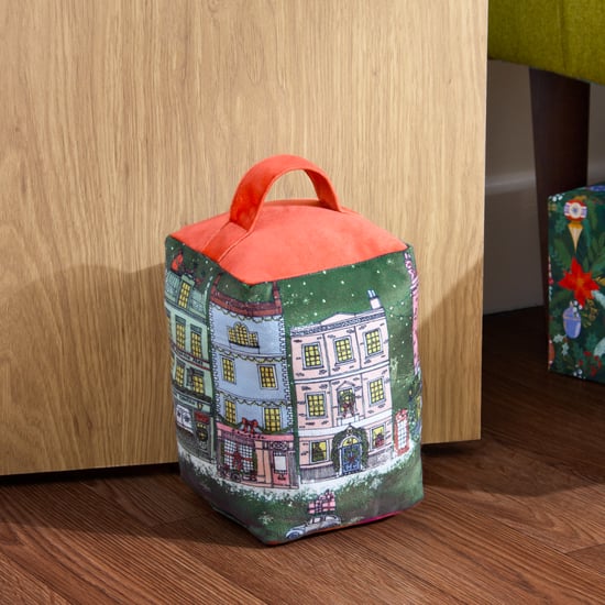 furn. Christmas Spirit Velvet Door Stop