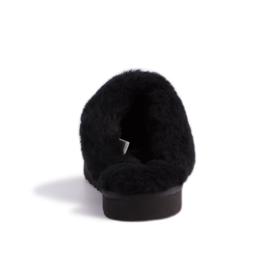 Aus Wooli "Sydney" Australia Sheepskin Wool Slippers, Black