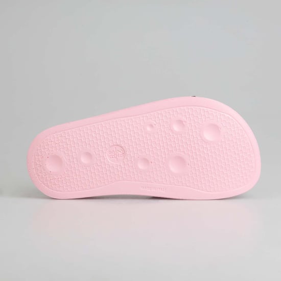 Girl's Off White Juniors Pool Sliders in Pink