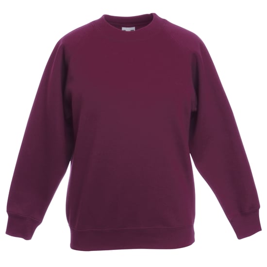 Fruit of the Loom Kinder Unisex Trui Met Raglan Mouwen (2 stuks) (Burgendy) - Image 1