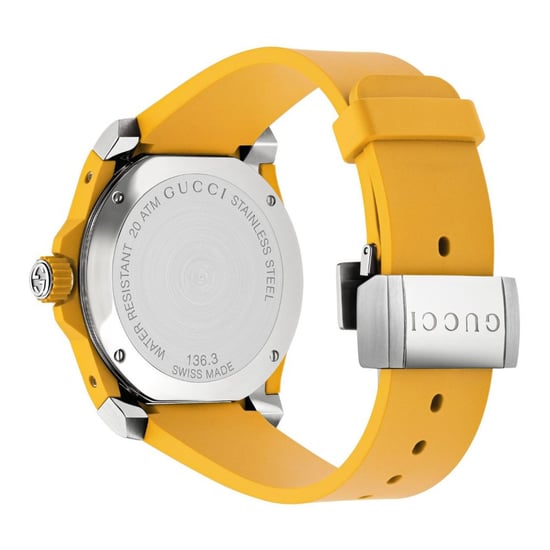 Gucci YA136317 Yellow Embroidered Tiger Dial Men's Watch - Image 2