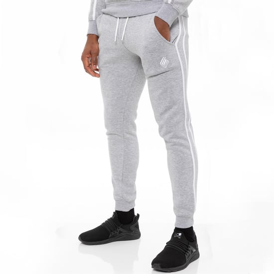 Mens Grey Tracksuit Joggers| Enzo Designer Menswear - Image 1