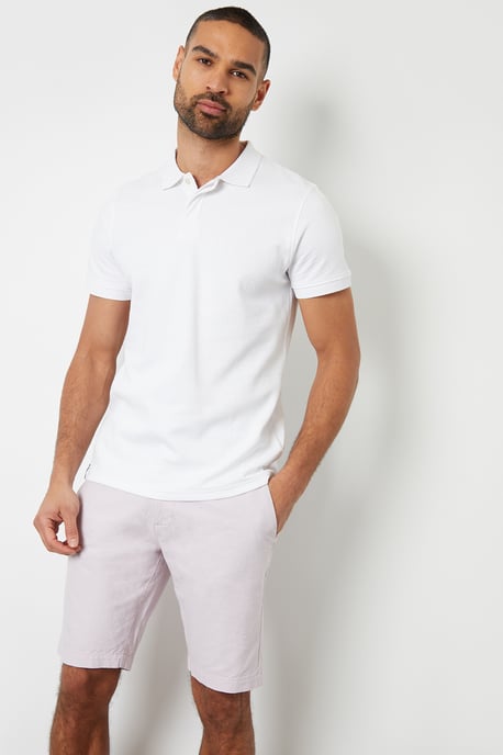 Dusty Pink 'Marino' Cotton Chino Shorts