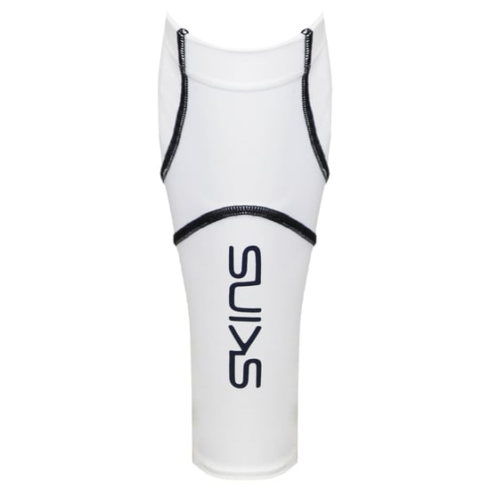 Skins Essentials Mens White Compression Calf Tights MX - Image 1