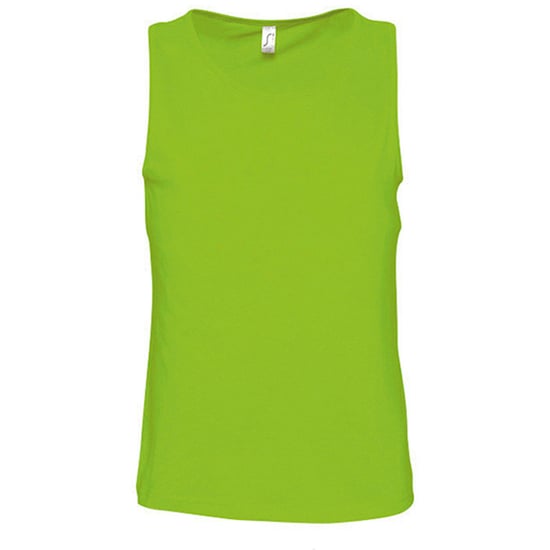 SOLS Mens Justin Sleeveless Tank / Vest Top (Lime)