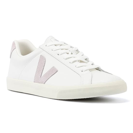Veja Esplar Leather Women's White/Pink Trainers - Image 2
