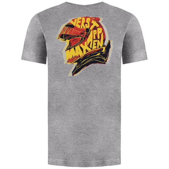 Red Bull Racing Max Helmet Unisex Grey Marl T-Shirt - Image 2
