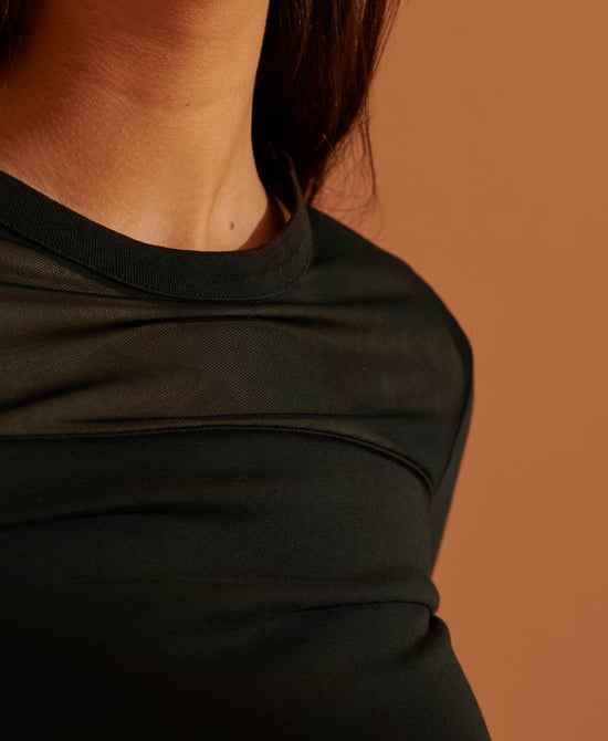 Superdry NYC Mesh Panel Dress