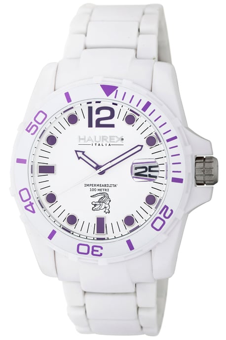 Haurex italy mens caimano white watch