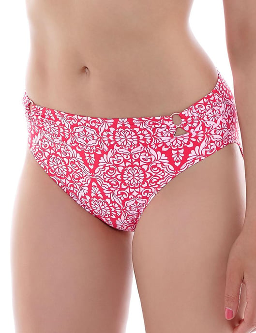 Fantasie San Francisco Mid Rise Bikini Brief Hot Coral