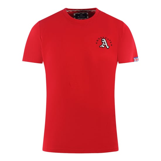 Aquascutum London Broderad A-logotyp Röd T-shirt - Image 1