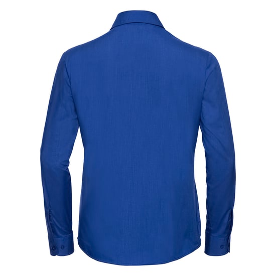 Russell Collection Dames/Dames Klassiek Polycotton Easy-Care Shirt met Lange Mouwen (Helder Koninklijk) - Image 2