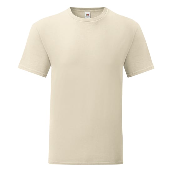 Fruit of the Loom Iconisch T-shirt voor heren (set van 5) (Natuurlijk) - Image 1