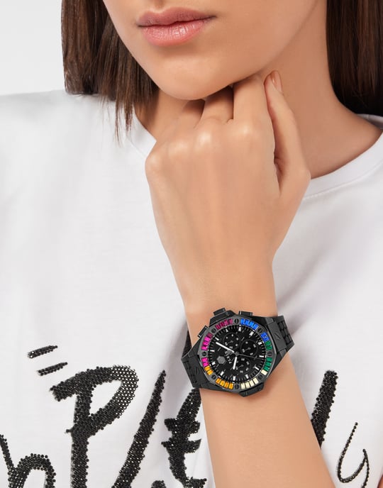 Philipp Plein Plein Chrono Royal Unisex's Black Watch PWPSA0724 - Image 3