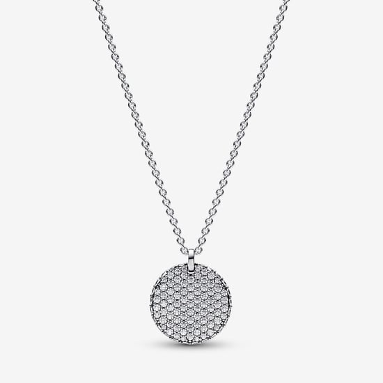 Pandora 'Timeless Pavé' Women's 925 Sterling Silver Chain with Pendant - Silver 392632C01-45