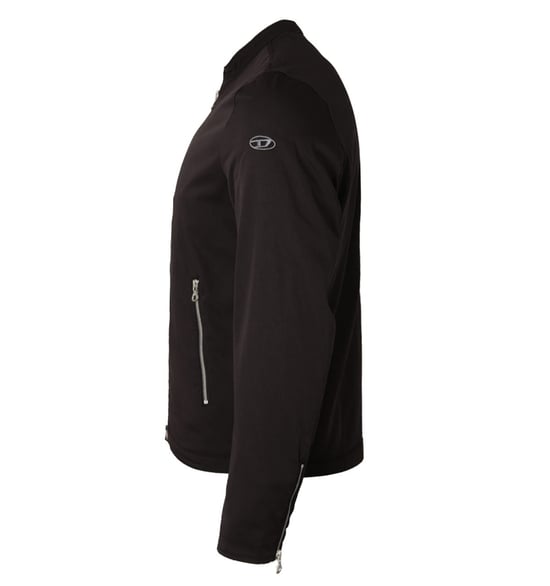 Diesel J-Glory Nylon Twill Biker Jacket - Black