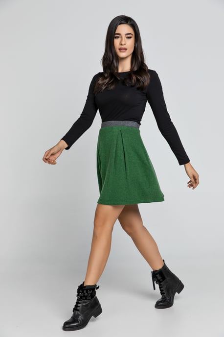 Green Mini Skirt