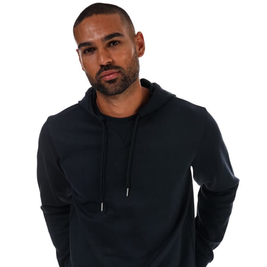 Men's Armani Exchange Tonal Boxed Logo Hoody in Navy