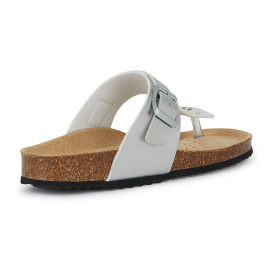 Geox D Brionia Metall Syntet Polyuretan Dam Silver Sandaler - Image 2