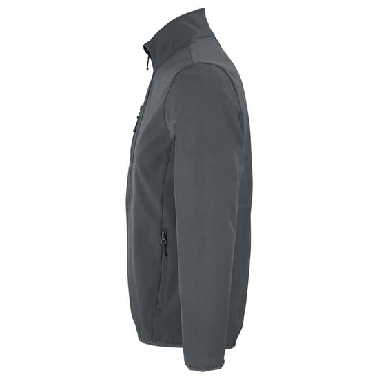 SOLS Mens Falcon Soft Shell Jacket (Charcoal Grey Solid) - Image 3