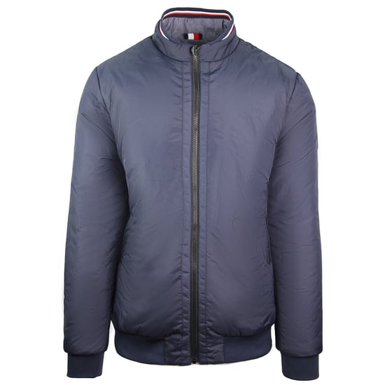 Tommy Hilfiger Reversible Gewatteerde Bomber Zip Up Navy Herenjas - Image 1