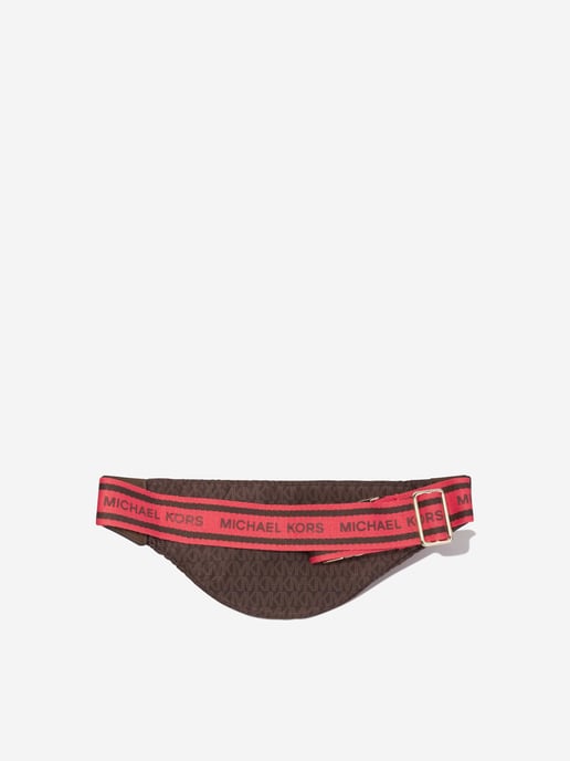 Michael Kors Girls Logo Belt Bag in Brown - Image 1