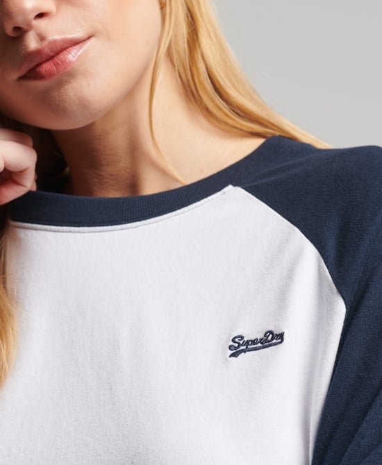Superdry Organic Cotton Vintage Baseball Long Sleeve Top