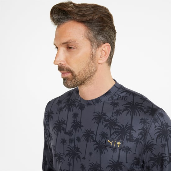 PUMA Mens PUMA x Palm Tree Crew Lightweight Crew Neck Golf Sweatshirt - Image 4