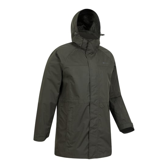 Mountain Warehouse Mens Westport Long Waterproof Jacket (Dark Khaki)