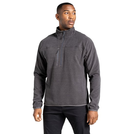 Craghoppers Mens Knitted Half Zip Fleece (Carbon Grey Marl) - Image 3