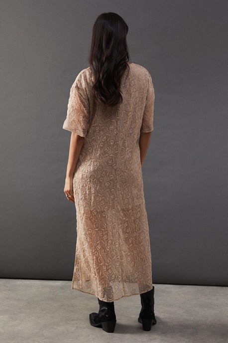 Premium Tissue Organza Midaxi T-shirt Dress - Image 3